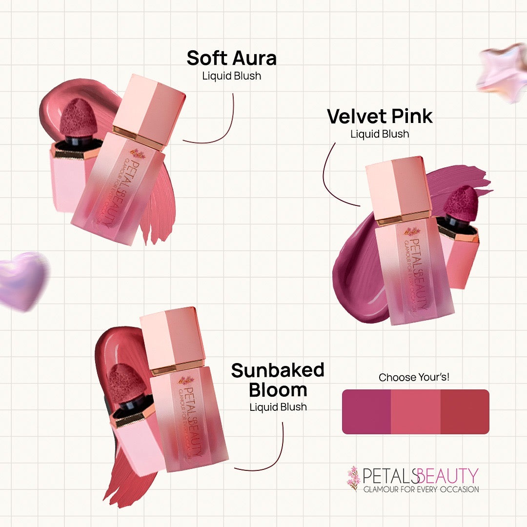 Bundle of 3 NEW liquid blushes